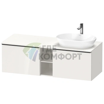 Подвесная тумбочка Duravit D-Neo: 2 ящика, белый высокоглянцевый (DE4950R2222) - фото 1
