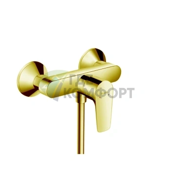 Душевой смеситель Hansgrohe Talis E настенный золотой (71760990) - фото 1