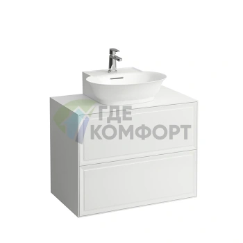 Подвесная тумба Laufen New Classic 780x450x600 мм с 2 ящиками, белая глянцевая (для раковины 816852) (4.0601.4.085.631.1) - фото 1
