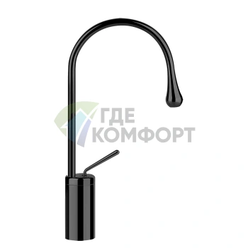 Смеситель для раковины Gessi Goccia высокий, черный (33604#299) - фото 1