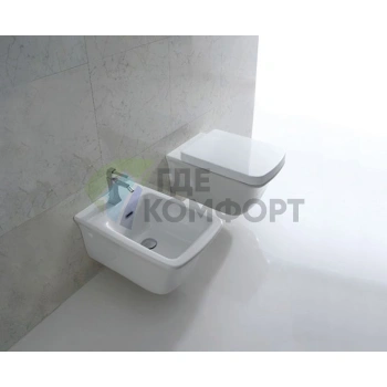 Подвесной унитаз Globo Relais RES02.BI со встроенным биде (RES02.BI) - фото 2