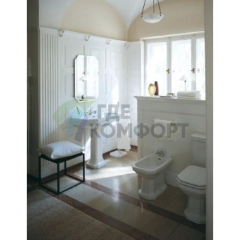 Раковина Duravit 1930 с переливом, 70x50 см, белая (4387000301) - фото 4