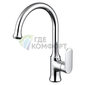 Смеситель для кухни Bravat Opal F7125183CP с выдвижной лейкой и керамическим картриджем - фото 1