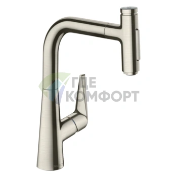Смеситель для кухни Hansgrohe Talis Select M51 с выдвижным душем и системой sBox (73868800) - фото 1