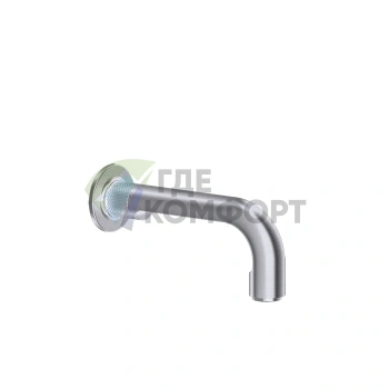 Излив для ванны GESSI INCOSO 190 мм, цвет Finox Brushed Nickel (без пульта ДУ) (58103#149) - фото 1