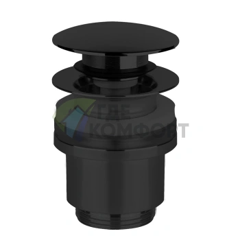 Донный клапан Gessi Stop Go 1 1/4 без слива-перелива, цвет Black XL (01420#299) - фото 1