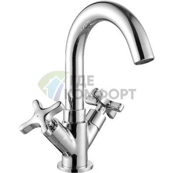 Смеситель для раковины Rossinka RS39-62U хром - фото 1