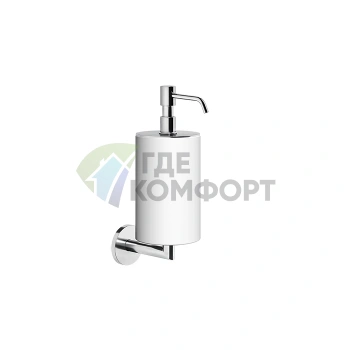 Дозатор для мыла настенный Gessi Tondo белый хром (63613#031) - фото 1