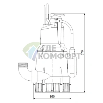 Дренажный насос Grundfos KPC 600 A - фото 3
