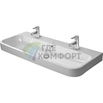 Раковина Duravit Happy D2 встраиваемая для мебели, 1200x505 мм, белая (2318120024) - фото 1