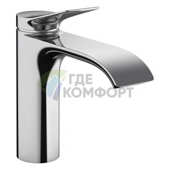 Смеситель для раковины Hansgrohe Vivenis однорычажный со сливным гарнитуром, хром (75020000) - фото 1
