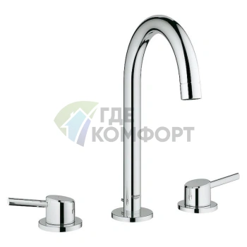 Стильный смеситель Grohe Concetto для умывальника с хромированным покрытием - фото 1