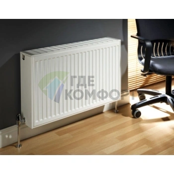 Радиатор стальной панельный Stelrad Compact 33 03 24 с боковым подключением - фото 4