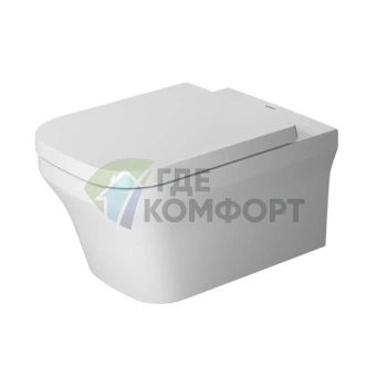 Унитаз подвесной Duravit P3 Comforts Rimless бесободковый с вертикальным смывом (2561090000) - фото 1