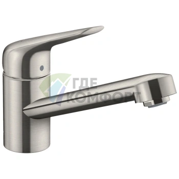 Кухонный смеситель Hansgrohe Focus M42: стиль и эргономика в хроме (71808800) - фото 1