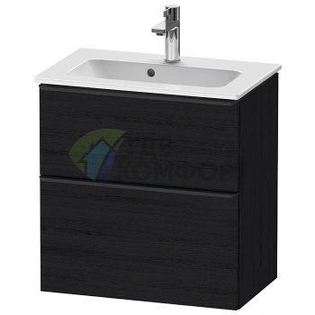 Подвесная тумбочка Duravit D-Neo Compact, Black Oak, 610 мм (DE436801616) - фото 1