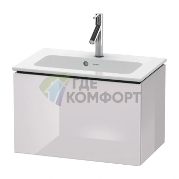 База под раковину Duravit L-Cube 400x620x391 с выдвижным ящиком, цвет белая сирень глянцевый (LC615602727) - фото 1