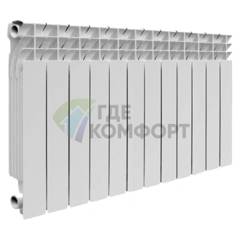 Радиатор биметаллический Smart Installations 5000012 BiEasy One 500 12 секций - фото 1