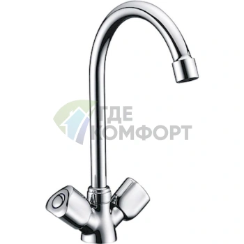 Стильный смеситель Wasserkraft Amper 2907 для кухонной мойки