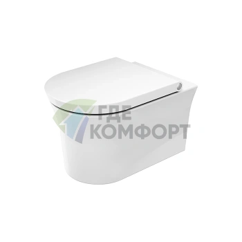 Подвесной унитаз Duravit White Tulip безободковый с покрытием HygieneGlaze (2576092000) - фото 1