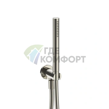 Душевой набор Fantini Venezia FIT с лейкой, шлангом 150 см и держателем в цвете Nickel PVD (29 95 5944) - фото 1