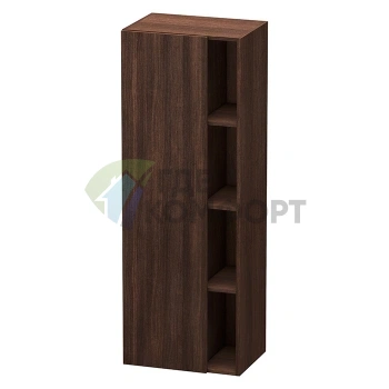 Шкаф подвесной DURAVIT DURASTYLE 500 мм, цвет темный каштан, 1 дверь, 3 полки (DS1239L5353) - фото 1