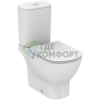 Унитаз-компакт Ideal Standard Tesi безободковый с микролифтом и аква-системой - фото 1