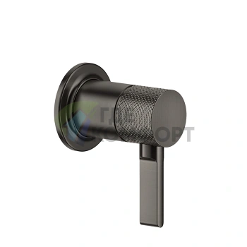 GESSI INCISO Встраиваемый смеситель на 1 источник (1/2), цвет Brushed Black Metal PVD (58109#707) - фото 1