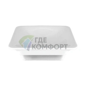 Встраиваемая раковина Gessi iSpa 49×45 см с донным клапаном, белая - фото 1