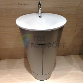 Тумба напольная Duravit Starck 1 600x560 мм для раковины, цвет Stone Grey Satin Matt (S1952009292) - фото 1