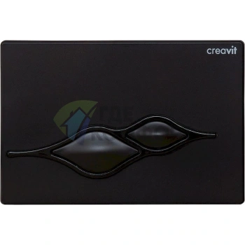 Кнопка смыва Creavit Ufo GP1002.02: глянцевый черный