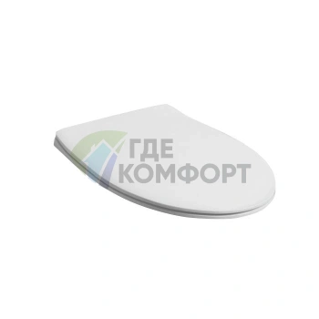 Сиденье для унитаза Simas Lft Spazio SLIM с микролифтом (белый/хром) (LFT006bi/cr)