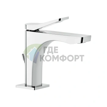 Смеситель для раковины GESSI Rilievo на 1 отверстие с донным клапаном, хром (59001#031) - фото 1