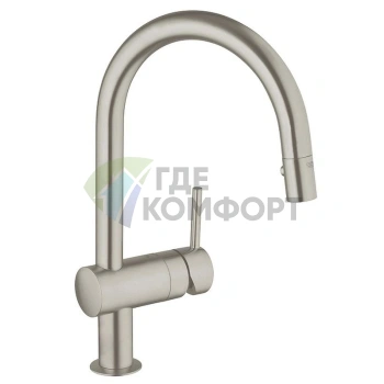 Смеситель Grohe Minta для кухни с выдвижной лейкой и однорычажным управлением - фото 1