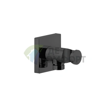 Держатель для душевой лейки GESSI Rilievo с выводом воды 1/2, Nero XL (59161#299) - фото 1