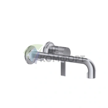 GESSI INCISO Встраиваемый смеситель для раковины с изливом 264-234 мм в цвете Finox Brushed Nickel (58089#149) - фото 1