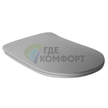Сиденье для унитаза Kerasan Tribeca Slim с микролифтом, цвет Grigio matt (519159)