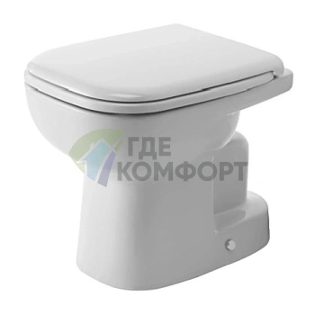 Напольный унитаз Duravit D-Code со скрытым сливом и гибкой подводкой (21100100002) - фото 1