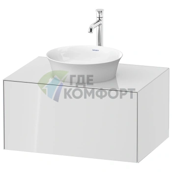 Подвесная тумбочка Duravit White Tulip с выдвижным ящиком, белый высокоглянцевый (WT497508585) - фото 1