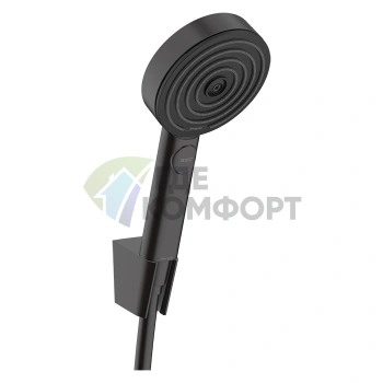 Душевой набор HANSGROHE PULSIFY с держателем 105, 3jet Relaxation, матовый черный (24303670) - фото 1