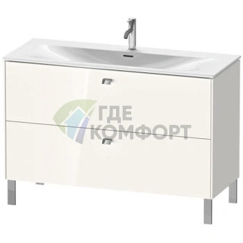 Тумба напольная Duravit Brioso 234412 под раковину, 2 ящика, 685×1220×479 мм, белый глянец (BR451402222) - фото 1