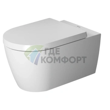 Унитаз подвесной Duravit ME by Starck: Rimless-технология без ободка и инновационное покрытие HygieneGlaze (2529092000) - фото 1