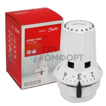 Термостатический элемент Danfoss RAW 5010/RTRW 7080, 013G5010/013G7080 с жидкостным встроенным температурным датчиком - фото 2
