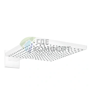 Верхний душ HG Raindance 300x300 мм с настенным держателем, белый матовый (26238700) - фото 1