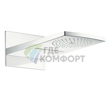 Верхний душ HG Raindance Rainfall 180 с технологией 2jet RainAir для комфортного ливневого душа, хром (28433000) - фото 1