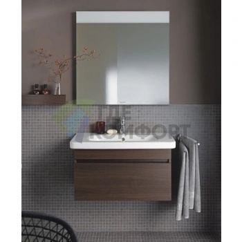 Раковина Duravit DuraStyle без перелива с отверстием под смеситель 650×480 мм белая (2320650041) - фото 2