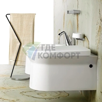 Смеситель для биде Gessi Cono однодырный с донным клапаном и шлангами, хром (45007#031) - фото 1