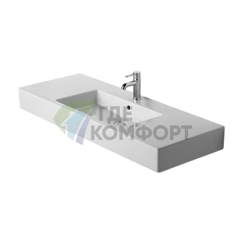 Раковина Duravit Vero для мебели 1250x490 мм, белая, 3 отверстия под смеситель (329120030) - фото 3