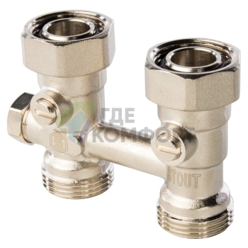 Узел нижнего подключения STOUT прямой 3/4 SVH 0001 000020