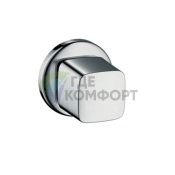 Запорный вентиль Hansgrohe Metris E для наружного монтажа, хром (31677000) - фото 1